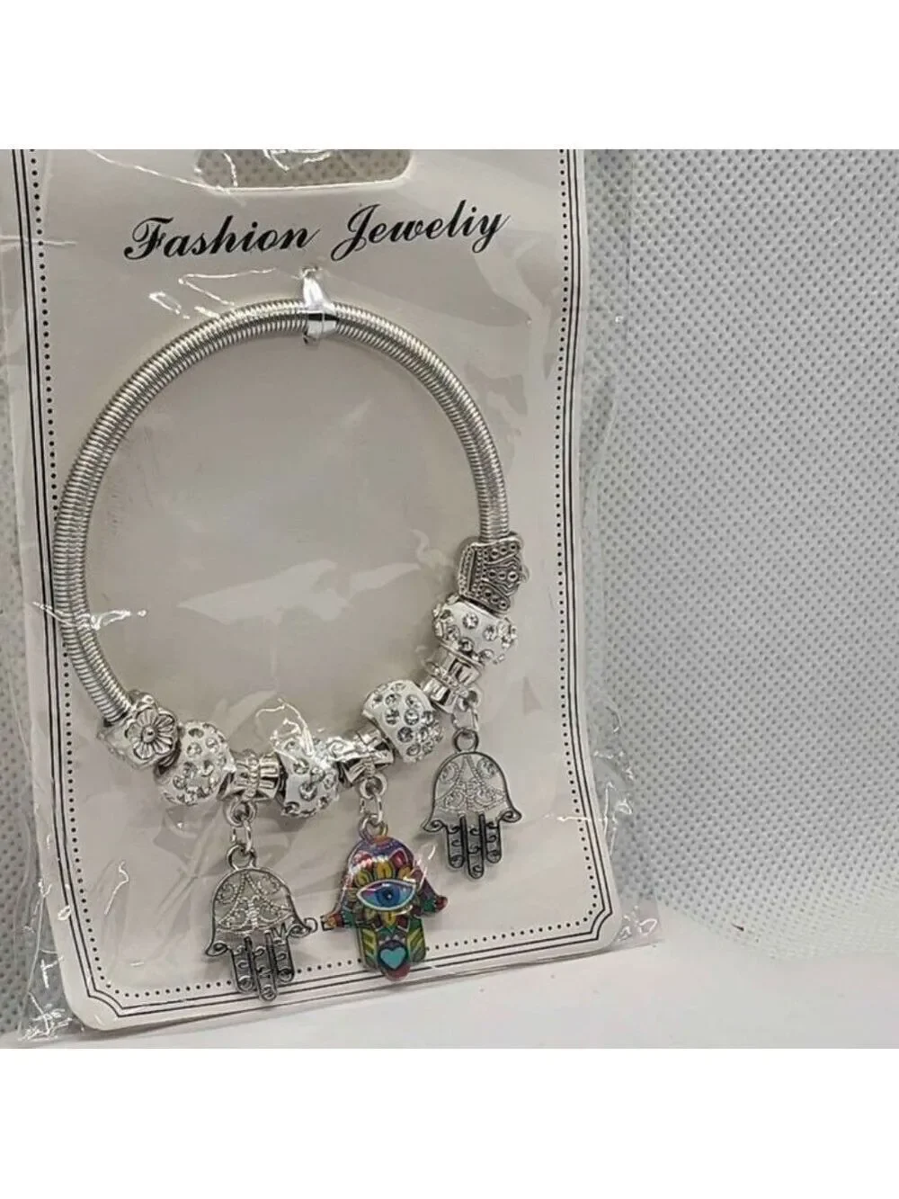 Brand New   Three Hamsa  Bracelet